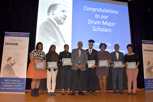Christian Hospital awarded scholarships to 10 students during its Jan. 17 Martin Luther King Jr. celebration luncheon. Also, four individuals and one organization were honored with the Drum Major for Service Award. | Photo by Bret Berigan