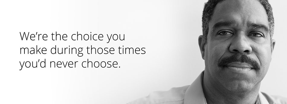 reads: we're the choice you make during those times you never choose