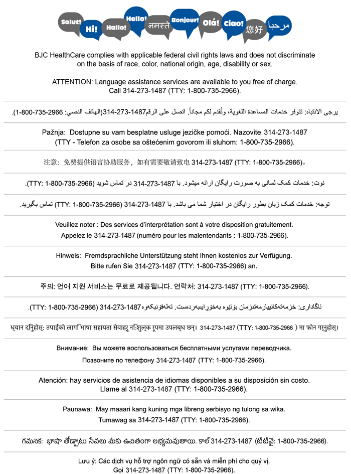 Language Assistance Services Image of Contact Information