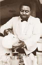 Waiter Davey Lang in 1973.