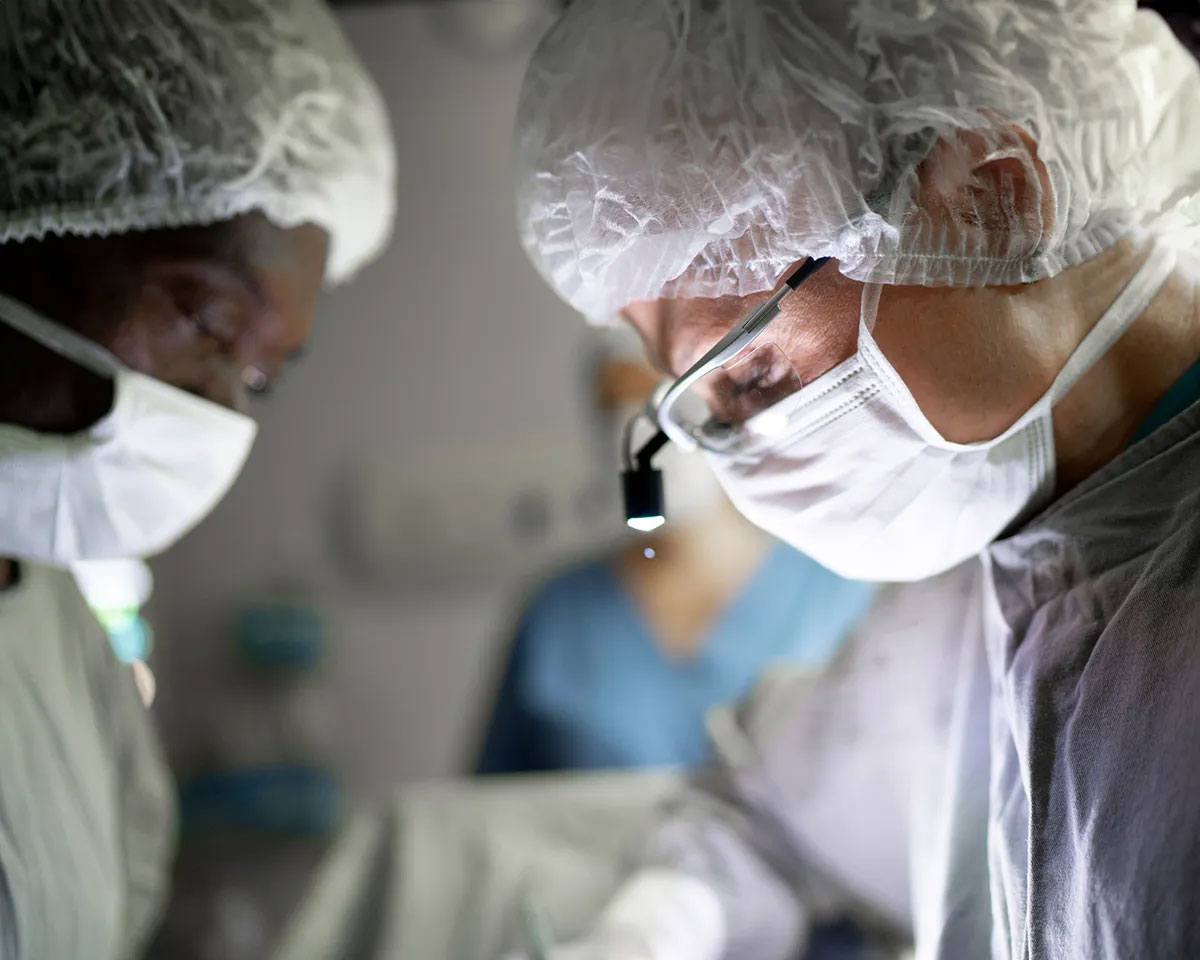 Surgeons mid-surgery