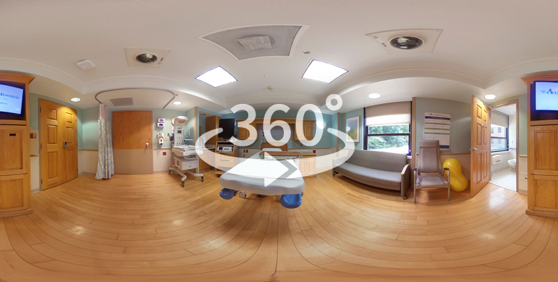 360 picture of alton memorial birthing room