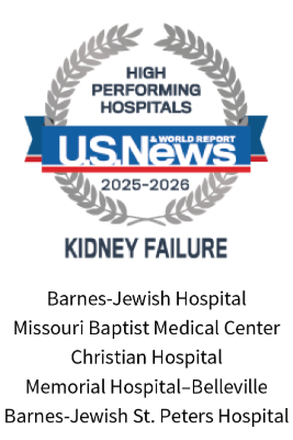 US News High Performing Hospitals Badge 2025-2026: Kidney Failure