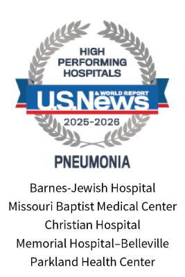 US News High Performing Hospitals Badge 2025-2026: Pneumonia