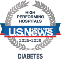 High performing hospitals: diabetes US News Badge