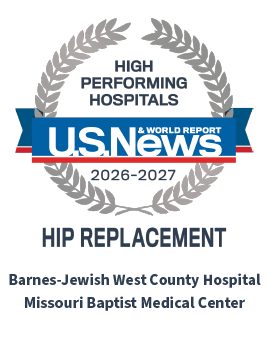 US World & News Report 2026-2027 silver emblem for hip replacement 