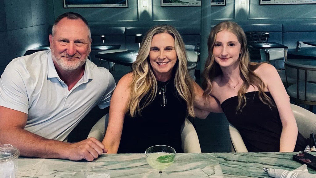 Hayden and her parents