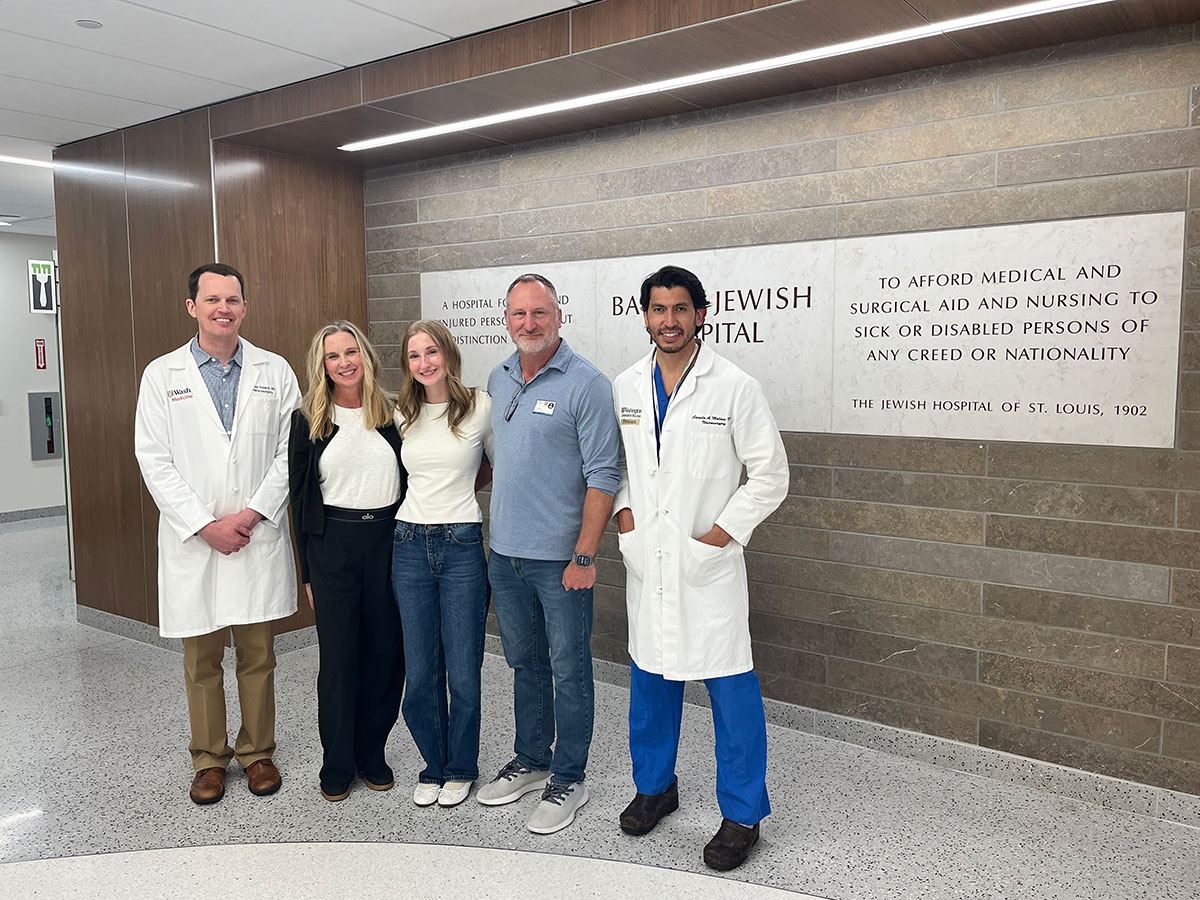 Hayden with parents and Dr. Roland and Dr. Molina