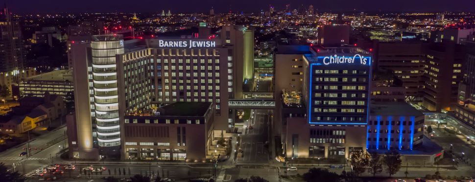 Aerial view picture of Barnes-Jewish Hospital