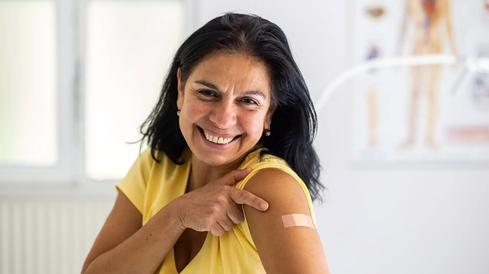 Adult after receiving a vaccine 