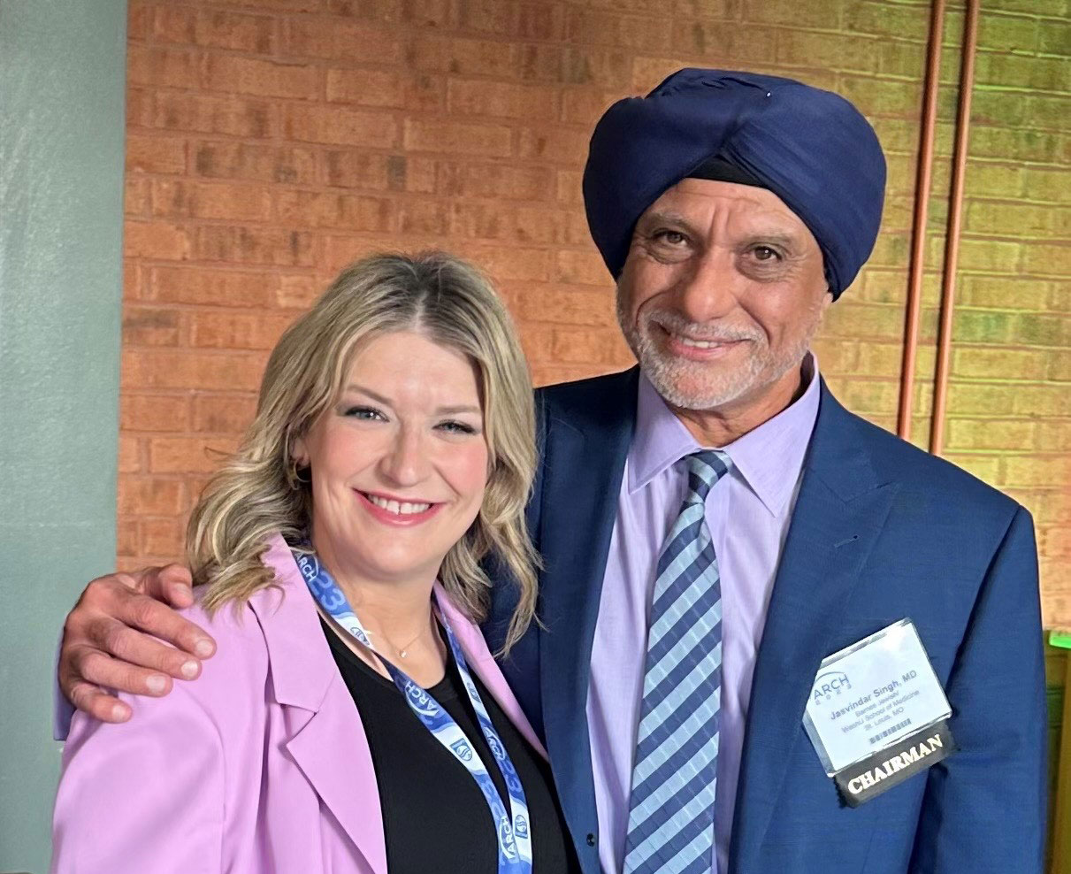 Patient Ashley and Dr. Singh smiling