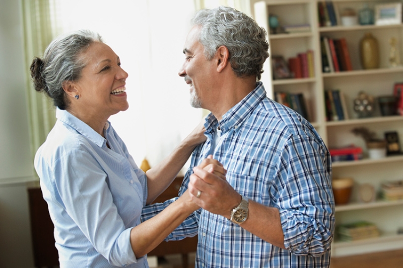 two people dancing together