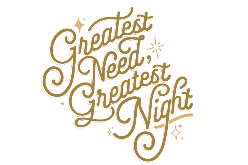 Greatest Need Greatest Night Logo Graphic