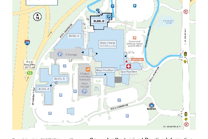 image of building d map for missouri baptist