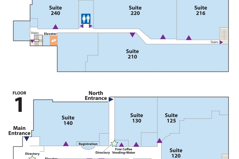 map of outpatient center for Sunset Hills
