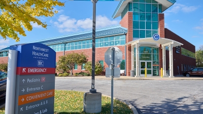 Building entrance to Northwest Healthcare